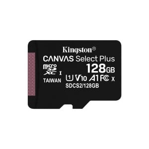 Micro SD Memory Card with Adaptor Kingston Canvas Select Plus 128 GB