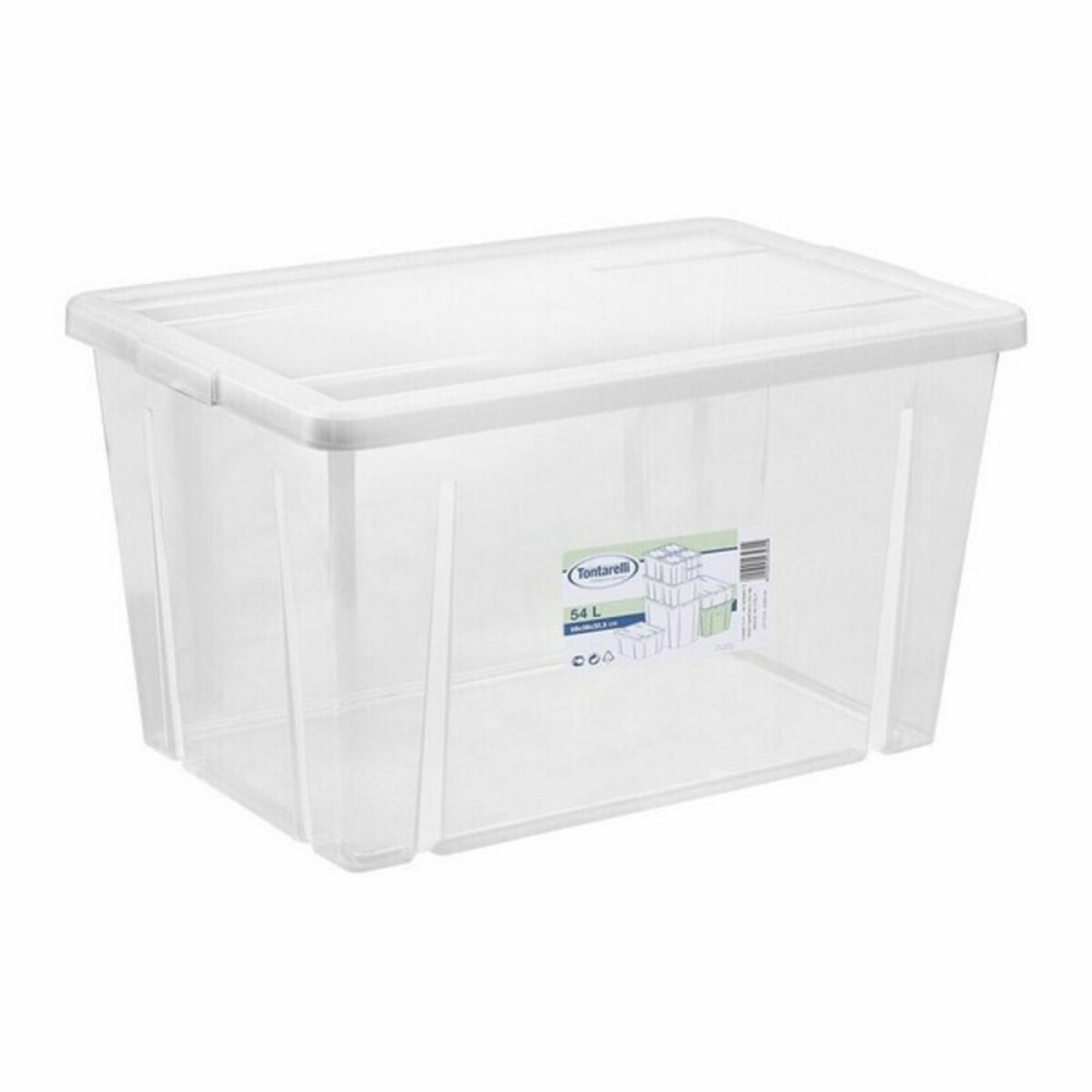 Storage Box with Lid Tontarelli Linea box 54 L 59 x 39 x 33 cm (6 Units)