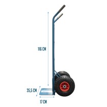 Chariot Ferrestock Roues/Pneus Grip Acier 150 kg