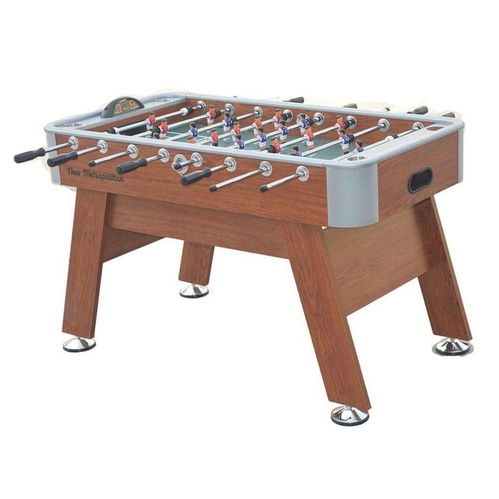 Tischfußball Metropolitan Braun 142 x 75,5 x 88 cm