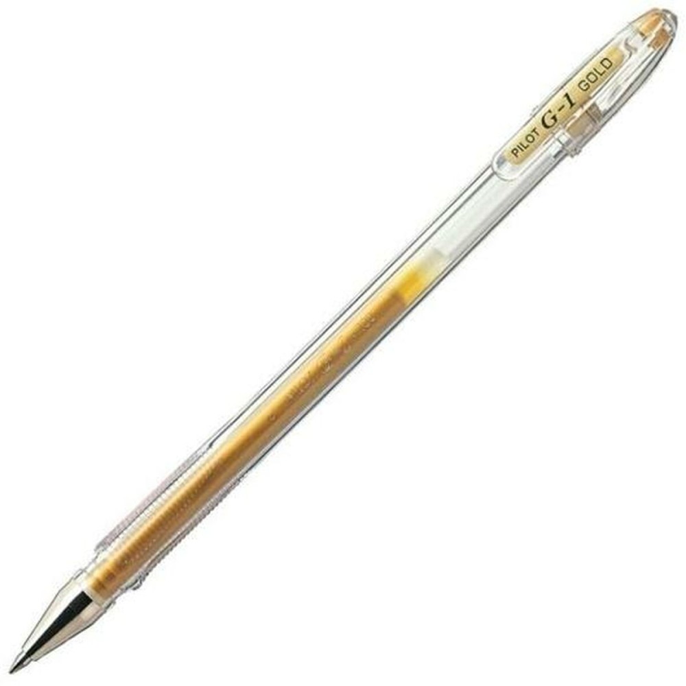 Roller Pen Pilot G-1 Golden 0,4 mm (12 Units)