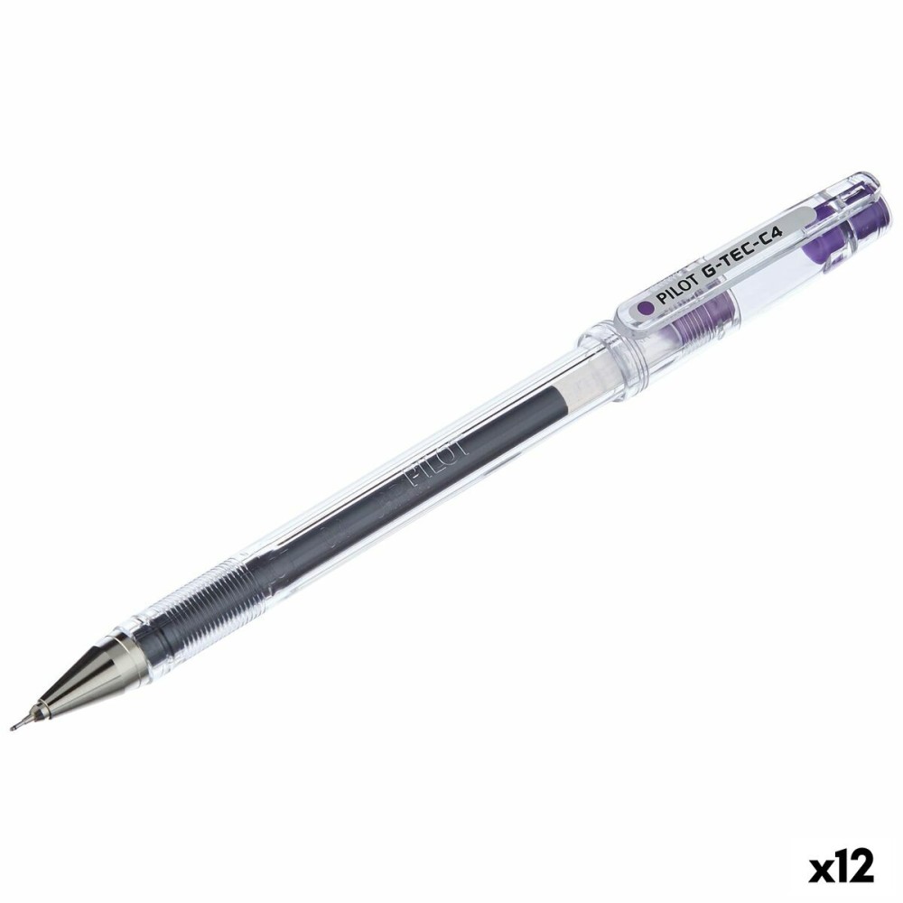 Gel-Stift Pilot G-TEC C4 Lila Violett 0,2 mm (12 Stück)