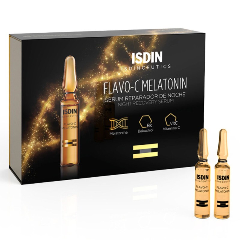 Sérum réparateur de nuit Melatonin Isdin Isdinceutics C (30 uds) 2 ml