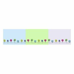 Cot protector Cool Kids Patch Garden (60 x 60 x 60 + 40 cm)