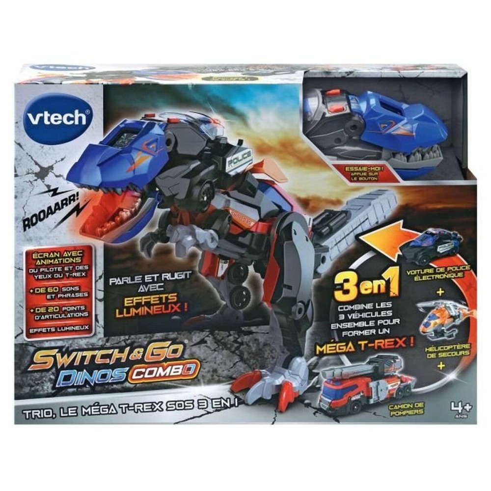 Transformable Super Robot Vtech Switch & Go Dinos Combo: Dinosaur