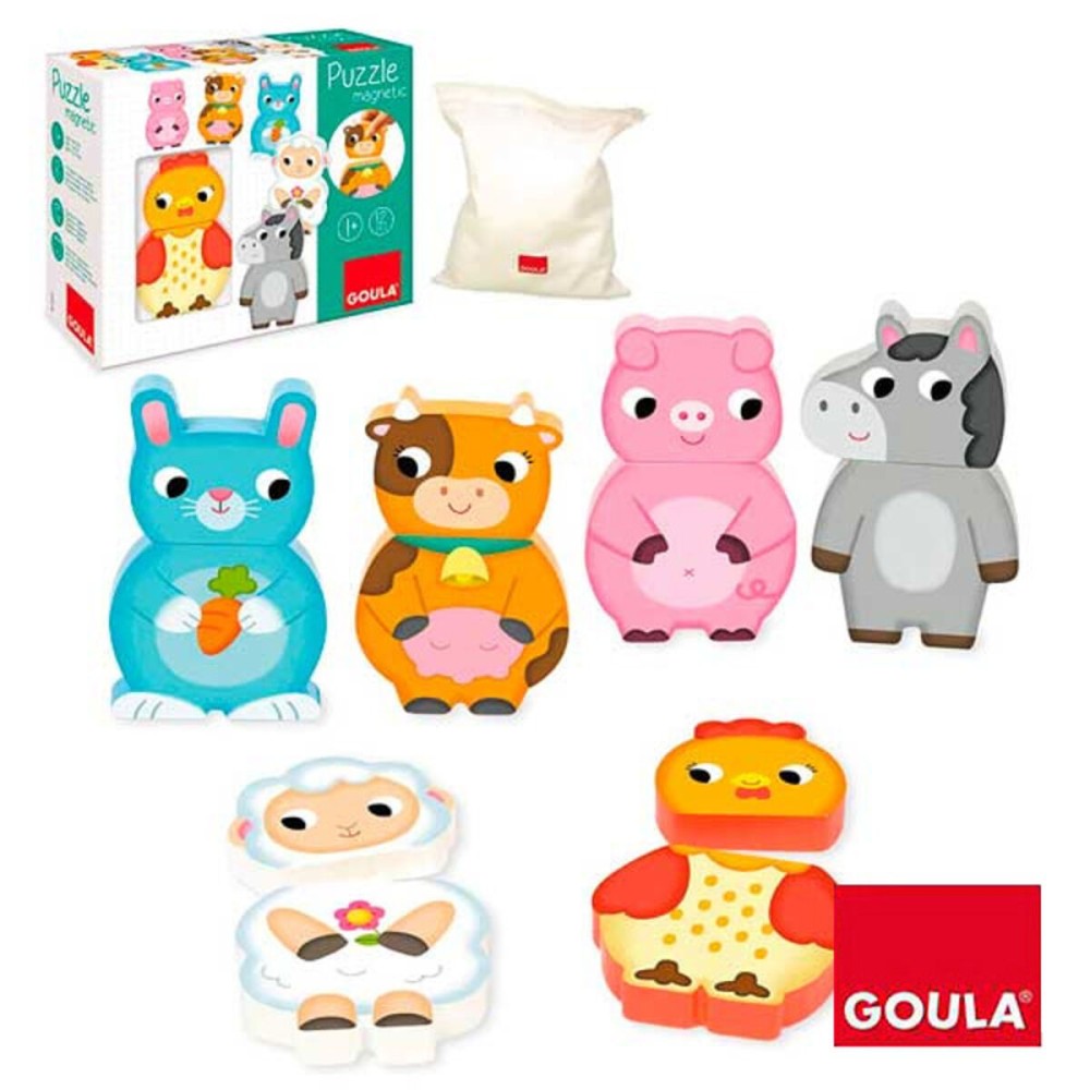 Puzzle en Bois Personnalisable Goula Goula 455245 (12 pcs)