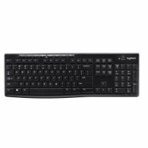 Wireless Keyboard Logitech K270 Black Spanish Qwerty 2.4 GHz