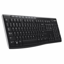 Wireless Keyboard Logitech K270 Black Spanish Qwerty 2.4 GHz