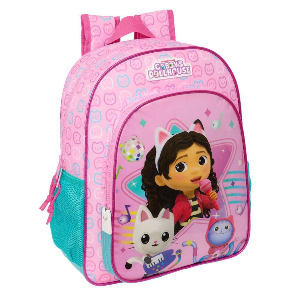 School Bag Gabby's Dollhouse Party Pink 26 x 34 x 11 cm