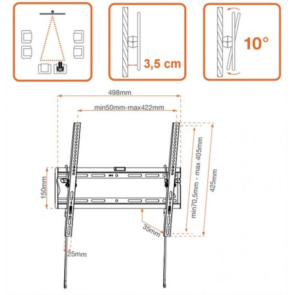 Support de TV METRONIC 451064 35 kg