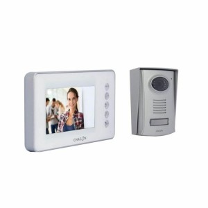 Interphone Vidéo Intelligent Chacon 34801 Blanc PVC Aluminium