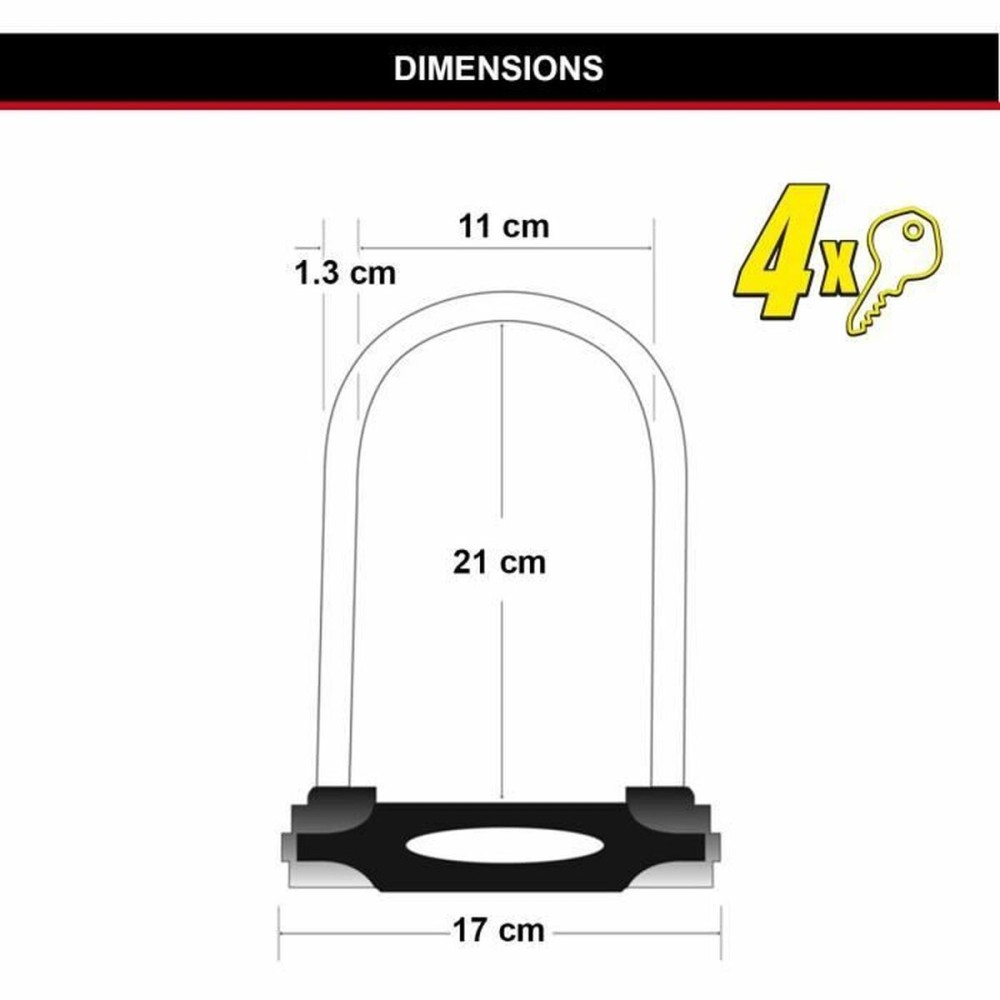 Verrouillage des clés Master Lock Rouge