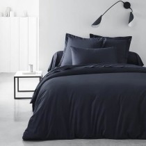 Fitted bottom sheet TODAY Essential 140 x 190 cm Navy Blue