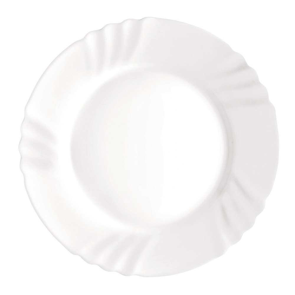 Assiette plate Bormioli Rocco Ebro Blanc verre (24 cm) (36 Unités)