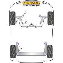 Silentblock Powerflex EXH005 Pot d'Échappement