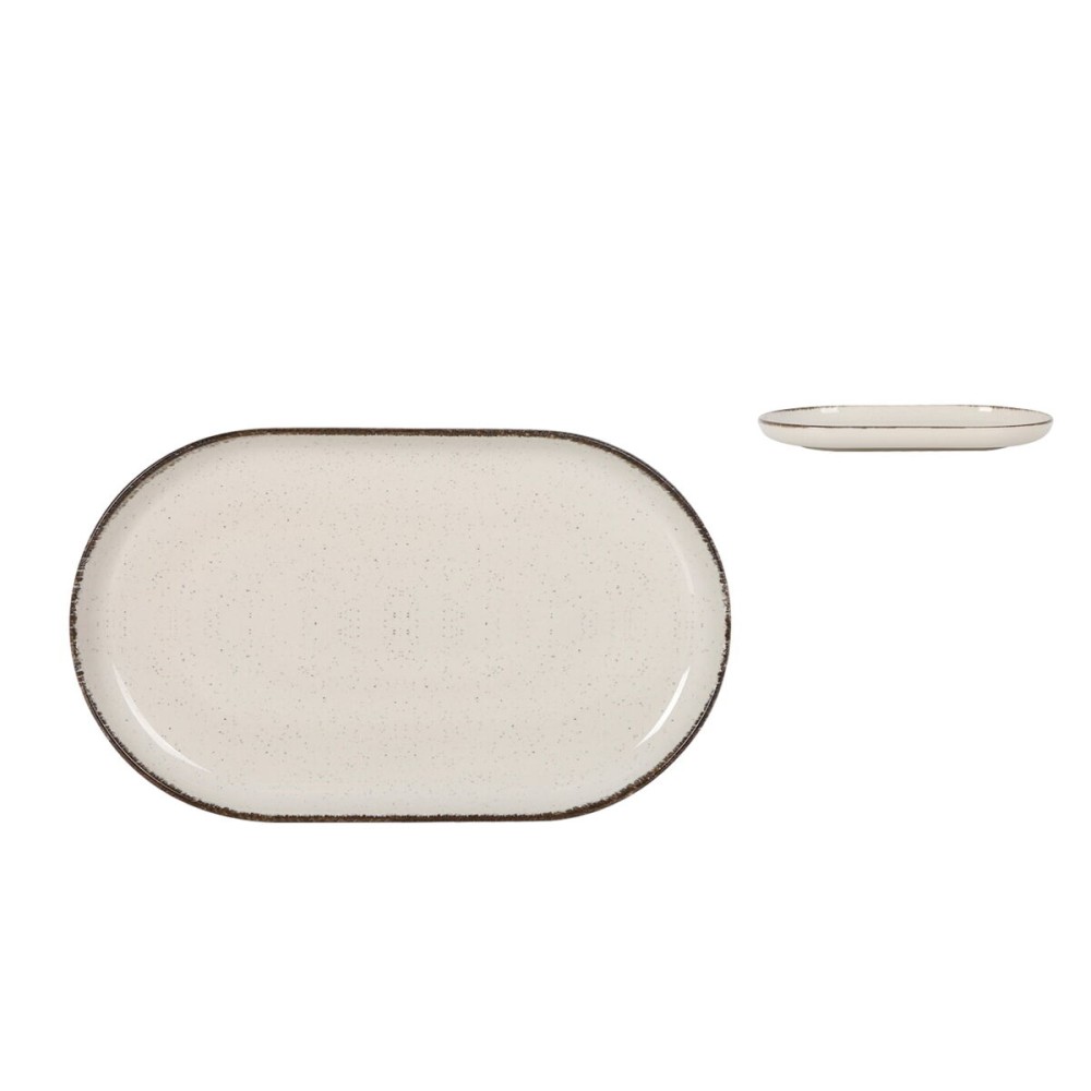 Tablett für Snacks La Mediterránea Anllo Oval 25 x 15 x 2,2 cm (18 Stück)