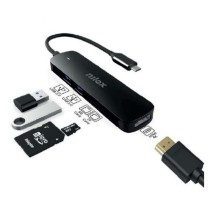 Hub USB Nilox NXDSUSBC05 Noir