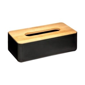 Tissue-Box 5five Simply Smart 25 x 13 x 8.7 cm Polypropylen Kunststoff Schwarz