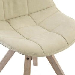 Chaise de Salle à Manger DKD Home Decor Beige Multicouleur 47 x 55 x 85 cm