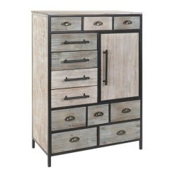 Schubladenschrank DKD Home Decor Holz Metall (80 x 40 x 122 cm)