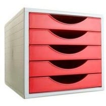 Classeur modulaire Archivo 2000 ArchivoTec Serie 4000 5 tiroirs Din A4 Rouge 34 x 27 x 26 cm