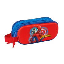 Zweifaches Mehrzweck-Etui Spider-Man Rot Marineblau 21 x 8 x 6 cm 3D