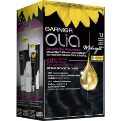 Teinture permanente Garnier Olia Sans ammoniaque Nº 1,10 Black Sapphire