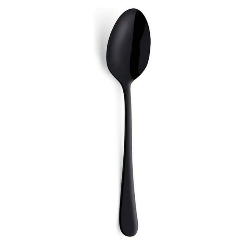 Set of Spoons Amefa Austin Negro (12 pcs) Black Metal (12 Units)