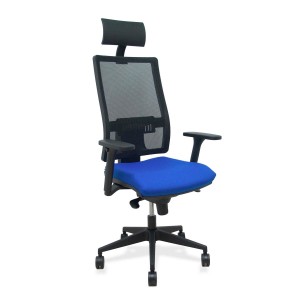 Bürostuhl mit Kopfstütze Horna Piqueras y Crespo B3DR65C Blau