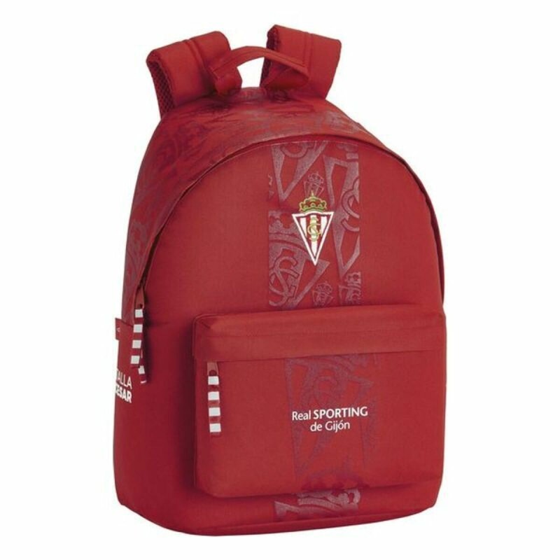 Sacoche pour Portable Real Sporting de Gijón 14,1'' Rouge 31 x 41 x 16 cm