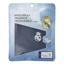 Wiederverwendbare Stoff-Hygienemaske Real Madrid C.F. Blau