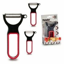 Schäler-Set CK98529 Schwarz Rot Stahl Kautschuk Polypropylen