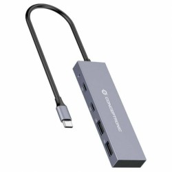 USB Hub Conceptronic HUBBIES13G Grey (1 Unit)