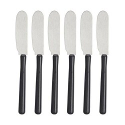 Butter Knife 1 x 20 x 13 cm Silver Black Plastic