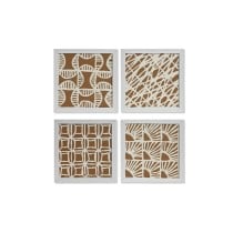 Satz mit 4 Bildern Home ESPRIT Moderne 22 x 2 x 22 cm (4 Stücke)
