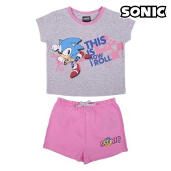 Schlafanzug Für Kinder Sonic Grau