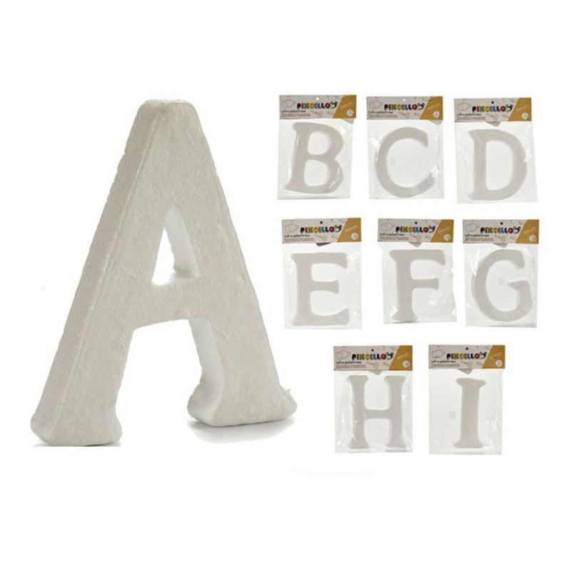 Letter polystyrene White 1 Unit 2 x 23 x 17 cm