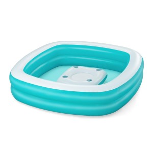 Bestway Aufblasbares Kinderbecken 2 Kammern Family Schwimmtafel 218x218x48 cm +6 Jahre
