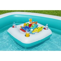 Bestway Aufblasbares Kinderbecken 2 Kammern Family Schwimmtafel 218x218x48 cm +6 Jahre