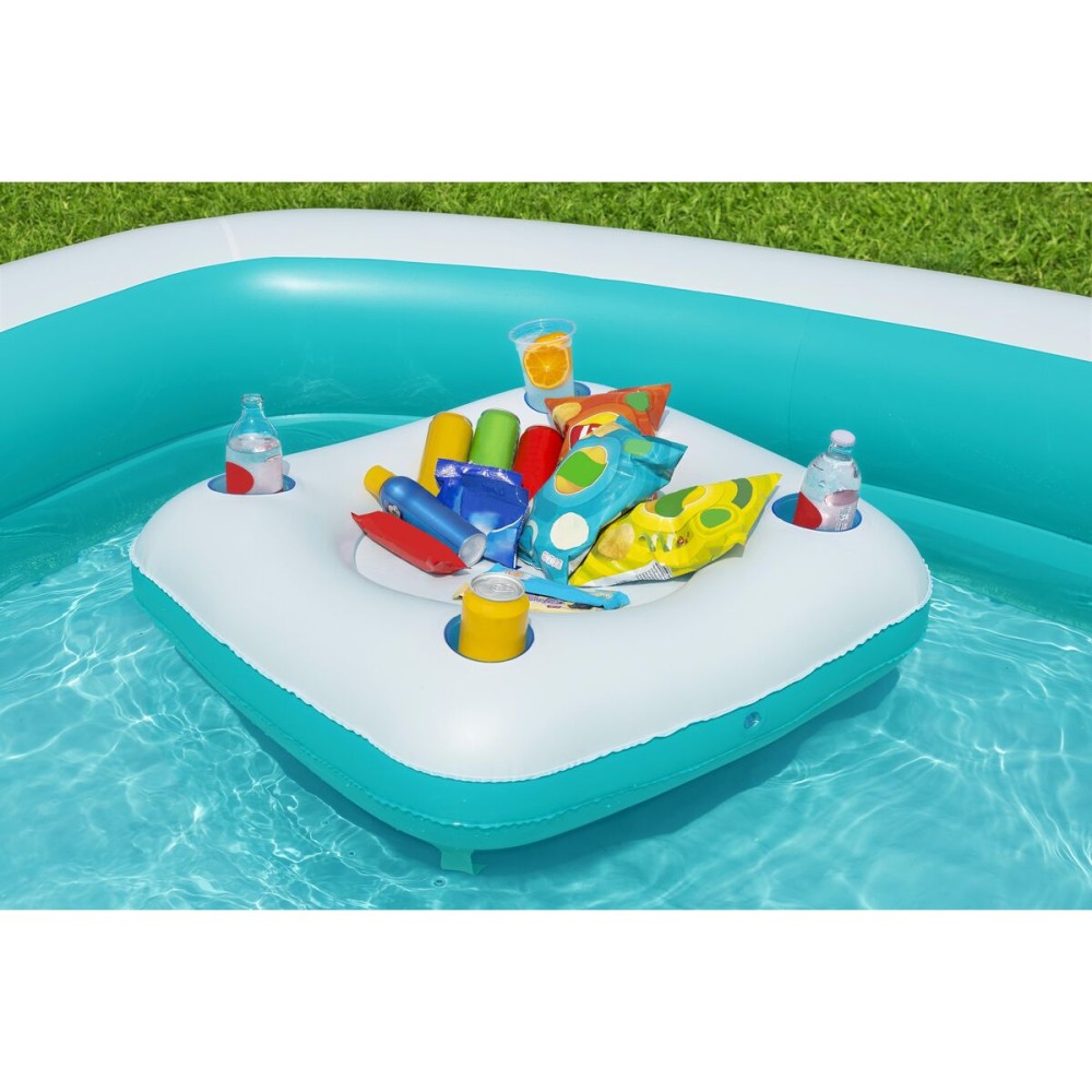 Bestway Aufblasbares Kinderbecken 2 Kammern Family Schwimmtafel 218x218x48 cm +6 Jahre