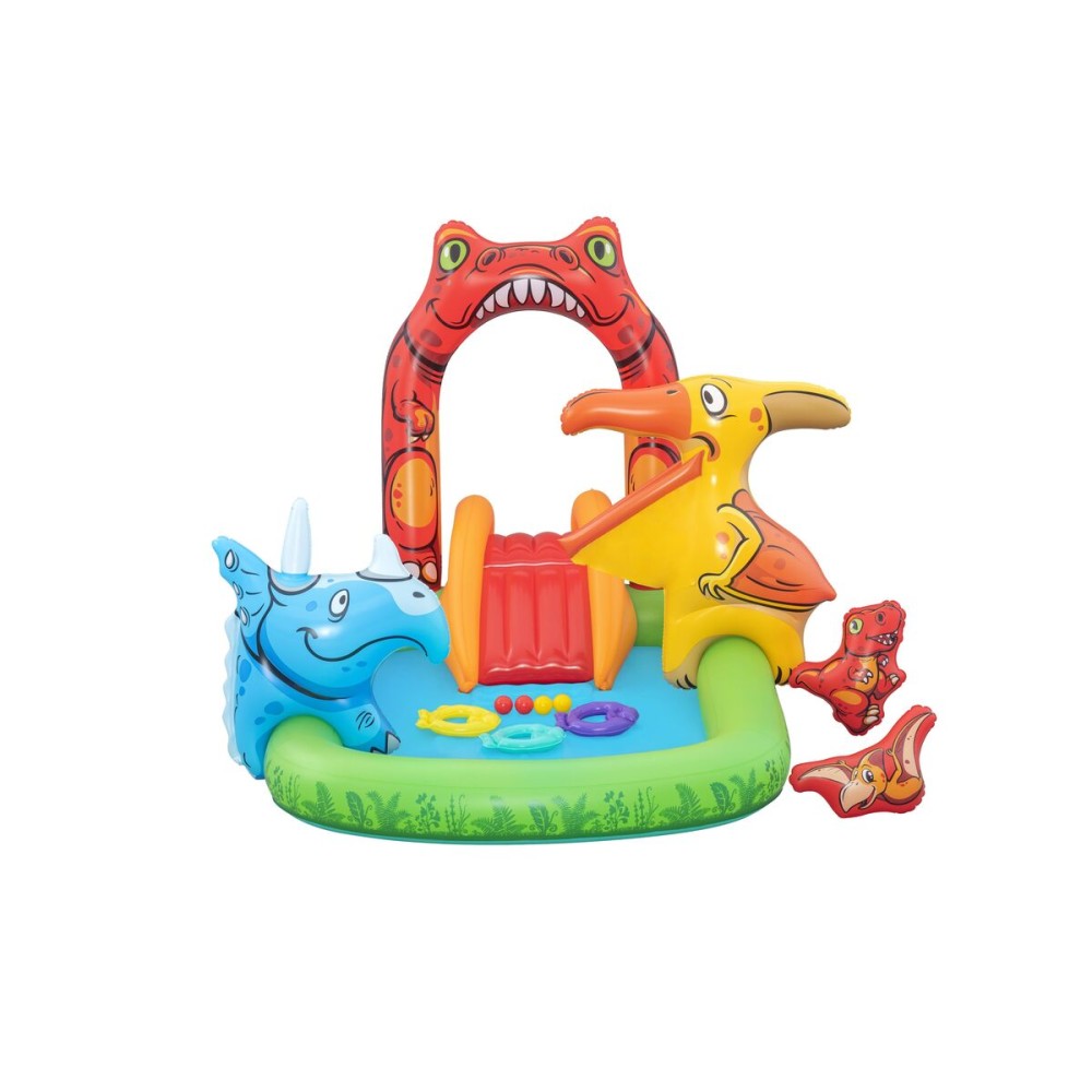 Bestway Aufblasbares Dinosaurier Spielpool 241x140x137 cm +3-6 Jahre Garten 53160