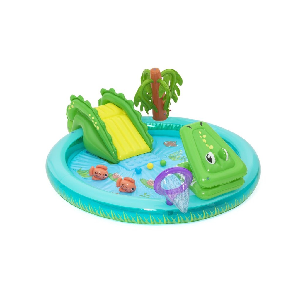 Bestway Aufblasbares Spielzeugbecken Krokodil 224x181x72 cm +2 Jahre Garten 53166
