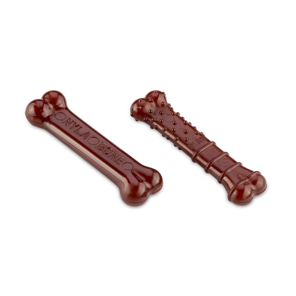 Bone Nylabone Brown Bacon XS 2 Units