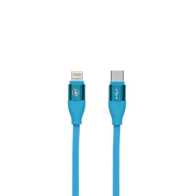 Câble de Données/Recharge avec USB Contact LIGHTING Type C Bleu (1,5 m)