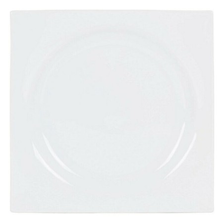 Assiette plate Zen Porcelaine Blanc (27 x 27 x 3 cm)