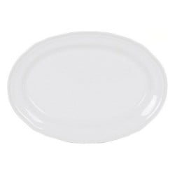 Serving Platter Feuille Oval Porcelain White (28 x 20,5 cm)