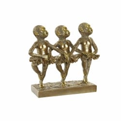 Deko-Figur DKD Home Decor FZ-95092 Gold Harz Kolonial Affe (32,5 x 12,5 x 29 cm)