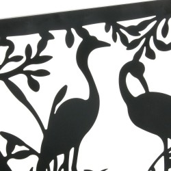 Figurine Décorative DKD Home Decor 96 x 1 x 50 cm Noir Oiseaux (2 Unités)