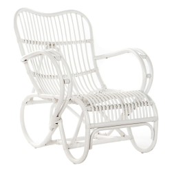 Armchair DKD Home Decor 75 x 85 x 85 cm White Rattan