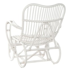 Fauteuil DKD Home Decor 75 x 85 x 85 cm Blanc Rotin